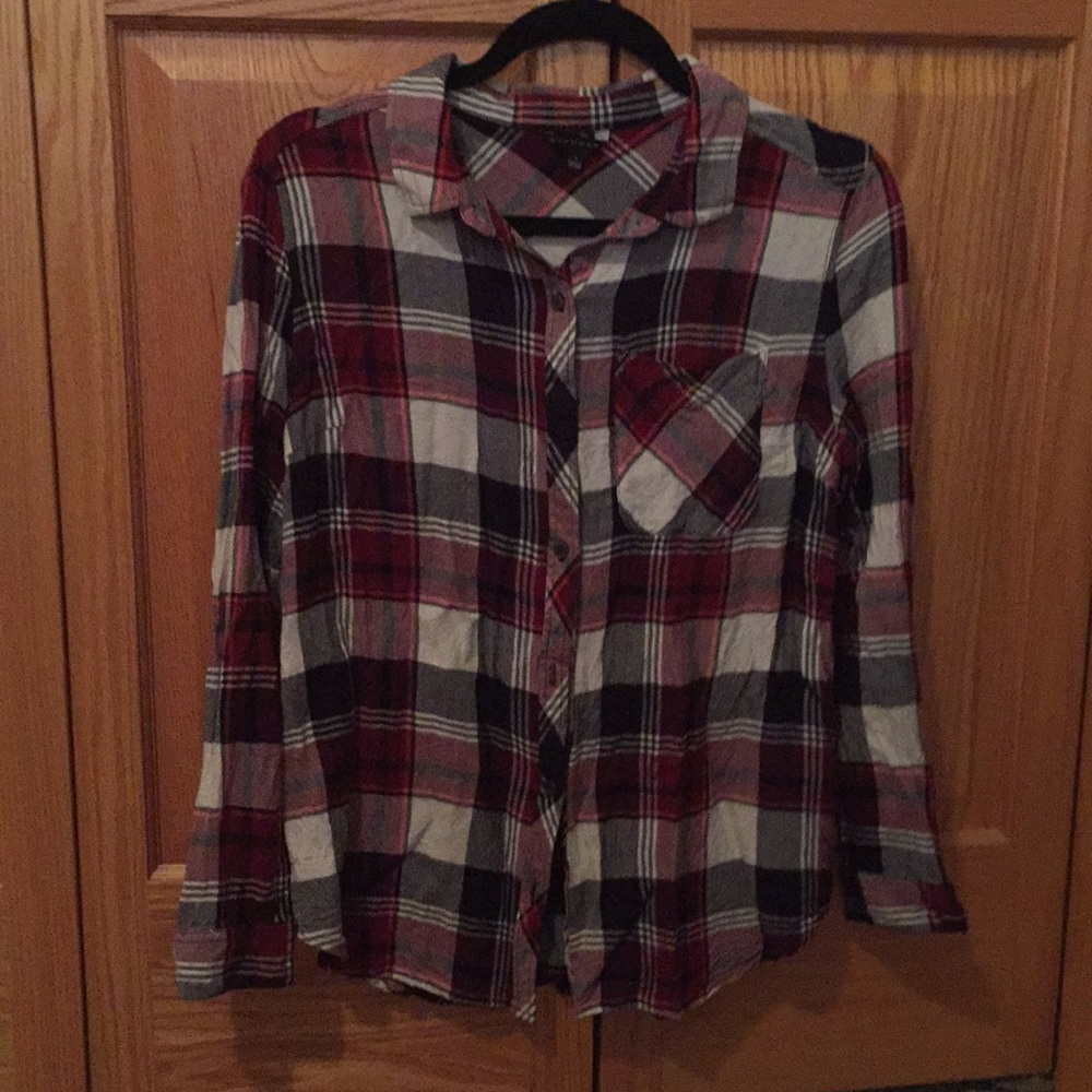 Plaid button up shirt
